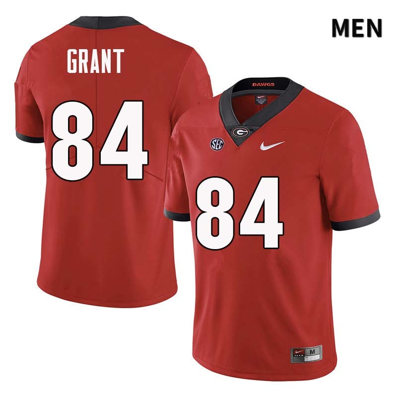 Georgia Bulldogs Men's Walter Grant #84 Red Stitched College UGA Football Jersey 23UB014XU